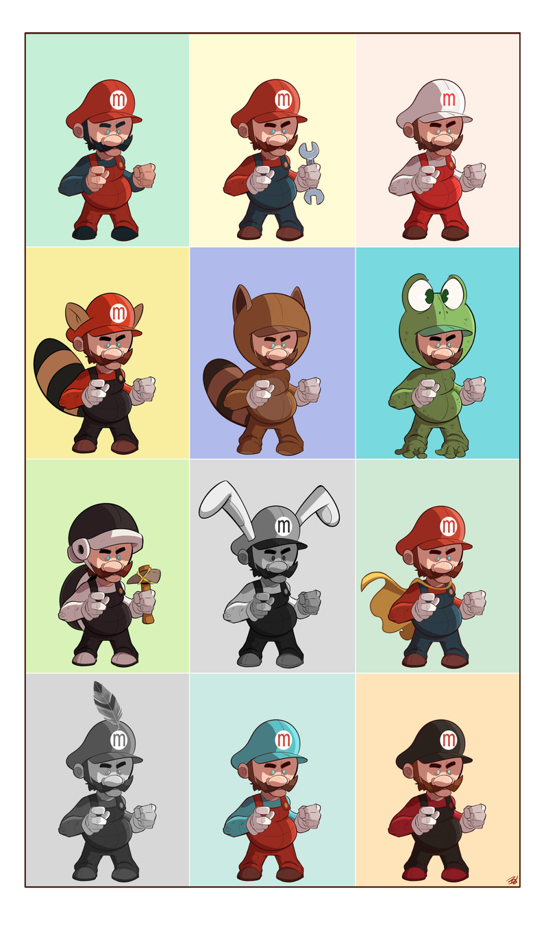 Illustration for article titled Mario Sure Likes To Play Dress-up